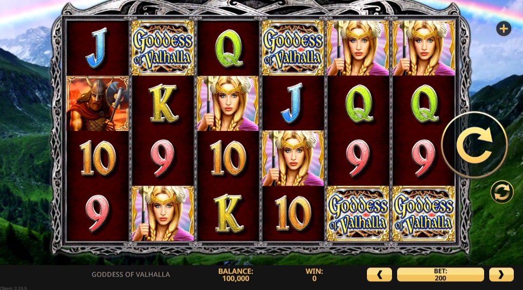 Screenshot of Goddess of Valhalla slot from High 5