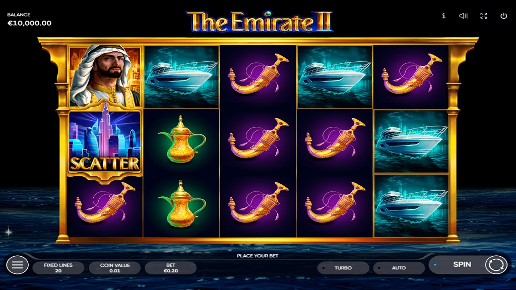 Screenshot of The Emirate 2 slot from Endorphina