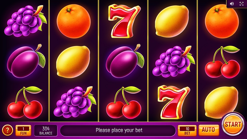 Classic Fruit Machine Free Play in Demo Mode