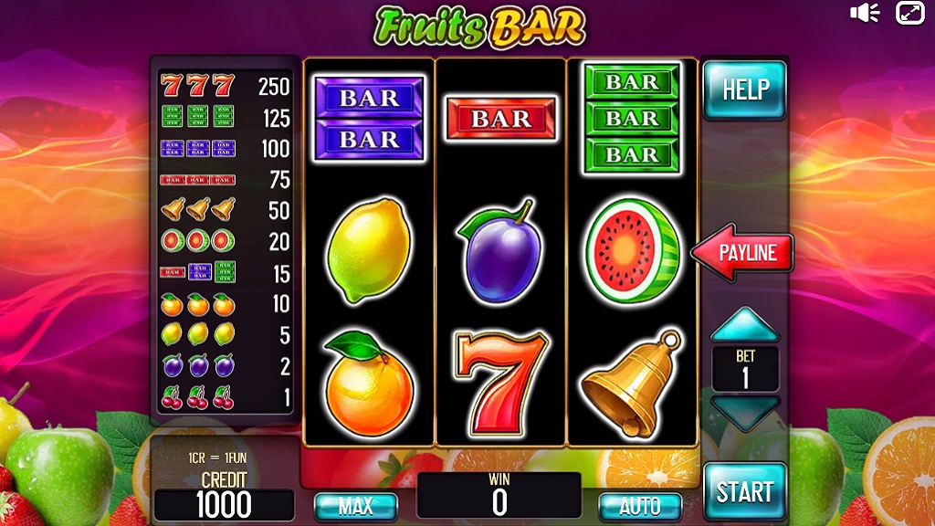 Screenshot of Fruits Bar slot from InBet