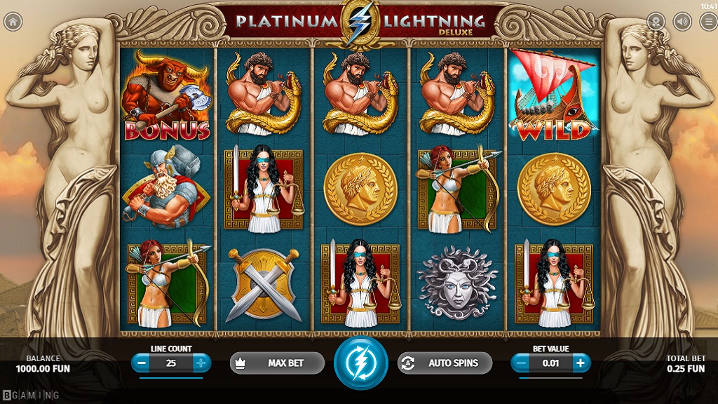 Screenshot of Platinum Lightning Deluxe slot from BGaming
